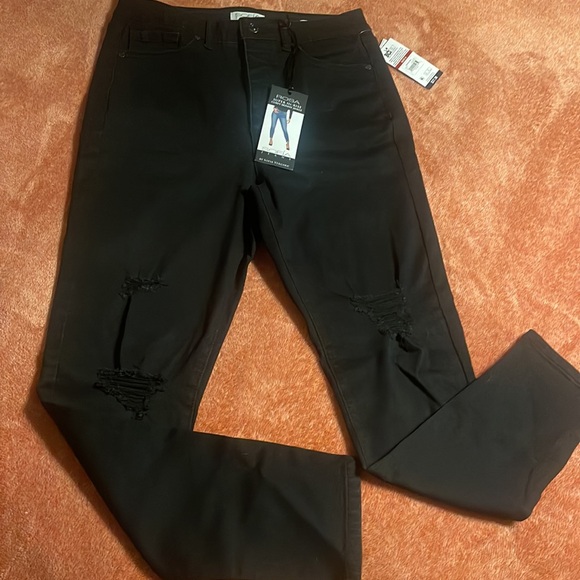 Sofia Jeans NWT Black High Rise Ankle size 8 NEW button fly distressed JEANS - Picture 6 of 10